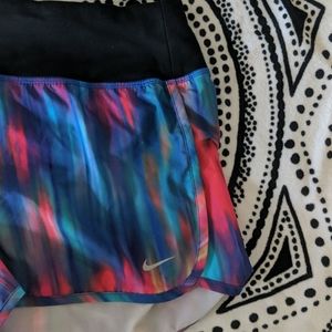 Nike Dri Fit Running Shorts Rainbow Size M